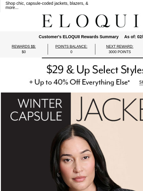 eloquii newsletter: Need RN: statement winter layers