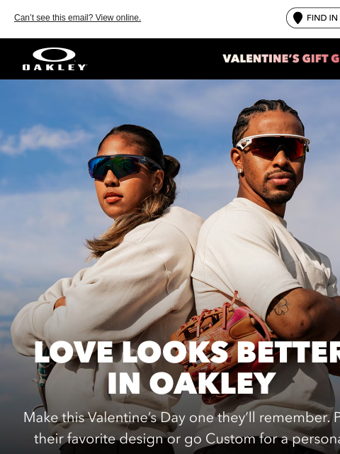 oakley newsletter: Find The Valentine’s Day Gift That Hits The Mark