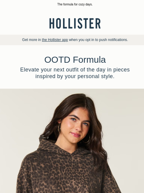 hollisterco newsletter: OOTD: sweatshirts + sweatpants.