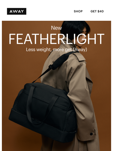 awaytravel newsletter: JUST LANDED: 20 new Featherlight arrivals