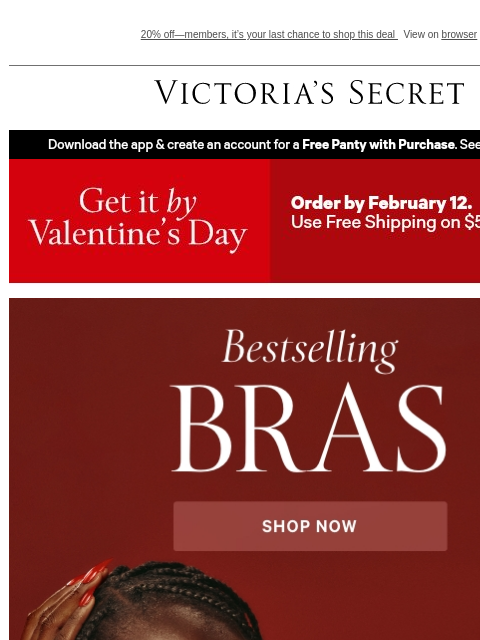 victoriassecret newsletter: Want a NEW Bra? Try These Best Sellers