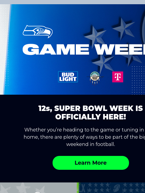 seahawksemail newsletter: Super Bowl Week Is Officially Here