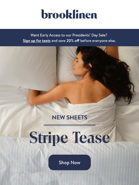 brooklinen newsletter: Your bed needs NEW sheets