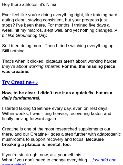 vedgenutrition newsletter: Stuck in the Same Routine?