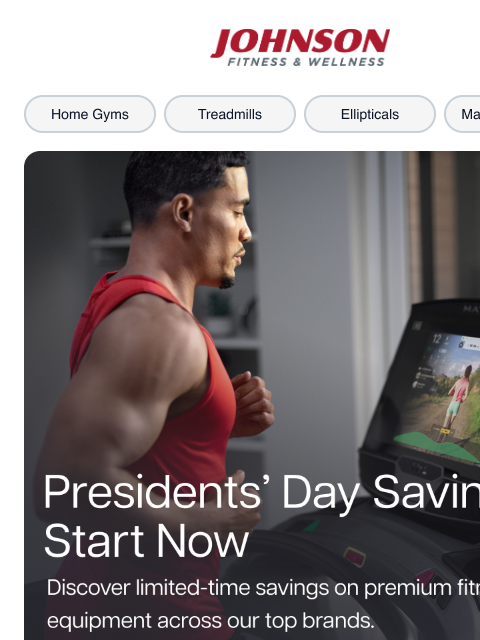 johnsonfit newsletter: Presidents' Day Savings Start Now