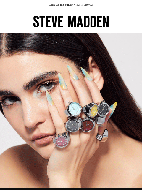stevemadden newsletter: Watch Rings Are BACK