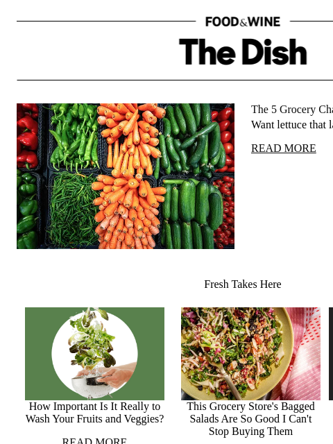 foodandwine newsletter: The 5 Grocery Chains With the Best Produce