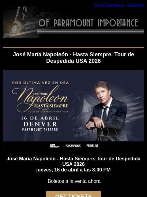 kroenkeentertainment newsletter: José María Napoleón, Matt Fraser, FOREVER K-POP, L...