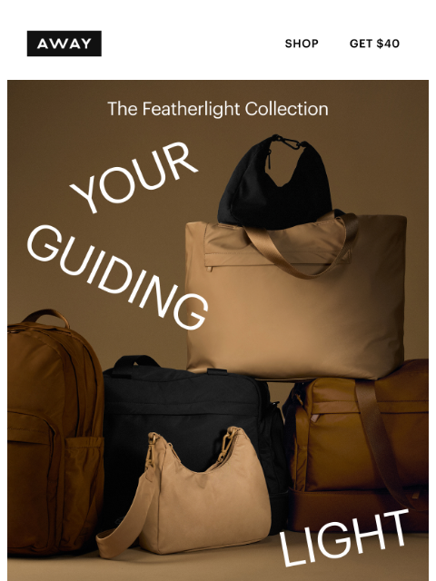 awaytravel newsletter: Your Featherlight journey begins here