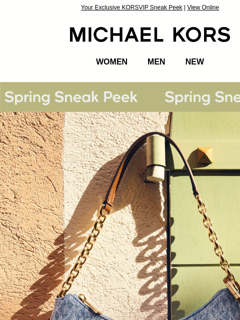 michaelkorsmail newsletter: New Nolita. New Spring Colors.