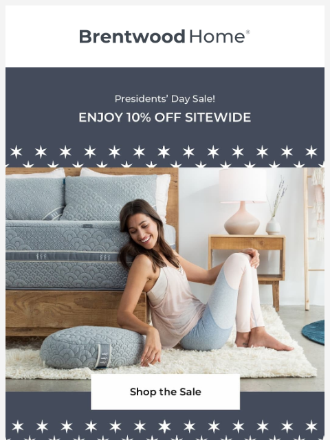 brentwoodhome newsletter: Save 10% on Your Perfect Mattress!