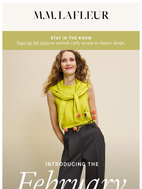 mmlafleur newsletter: NEW IN: The February Drop