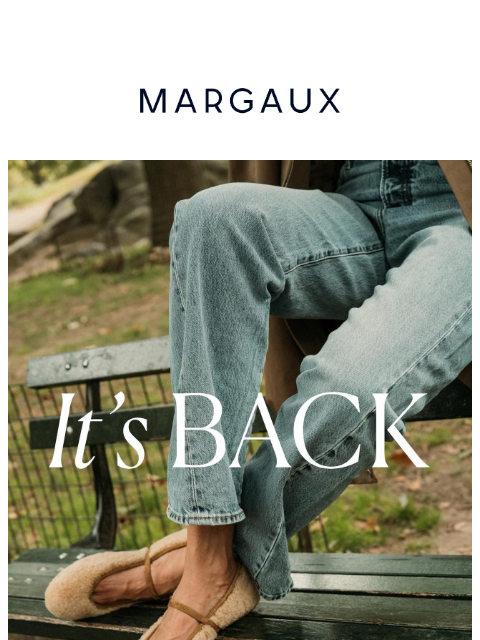 margauxny newsletter: Fall's viral flat is back in stock