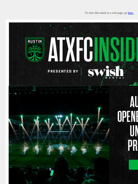 austinfc newsletter: ATXFC INSIDER: Home Opener Tickets, Season Kickoff...
