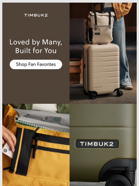 timbuk2 newsletter: Packed with good reviews