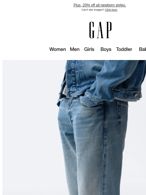 gap newsletter: All jeans are officially 20–40% off. Our GapJeans ...