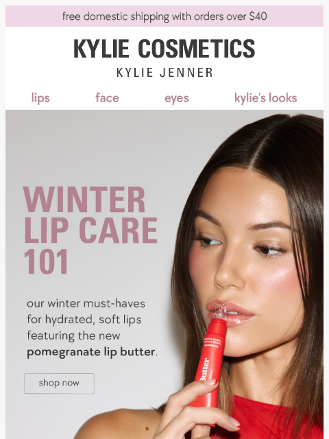 kyliecosmetics newsletter: lip butter or lip oil? 👄