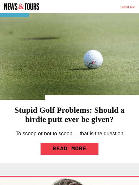 golfdigest newsletter: Jon Rahm is not happy. Here's why