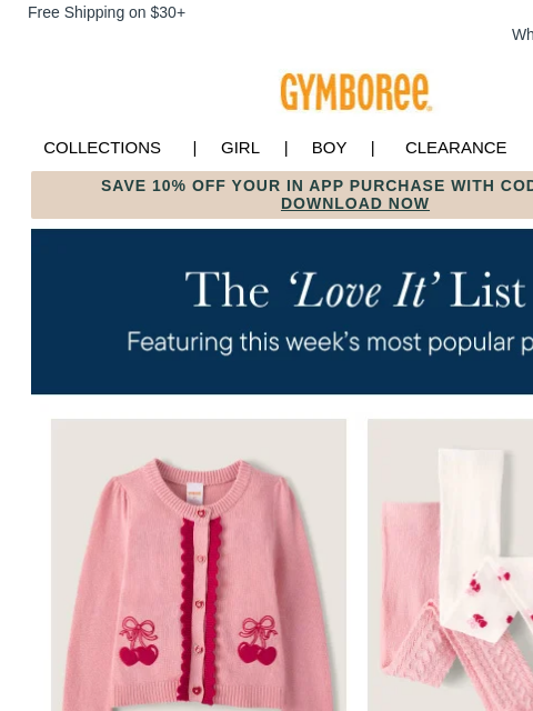 gymboree newsletter: Five-Star Styles You Should Add to Bag ⭐🛍️