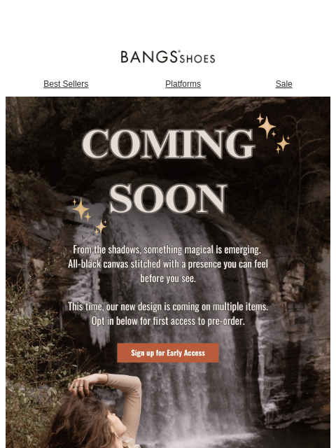 bangsshoes newsletter: Something magical is emerging...🖤✨