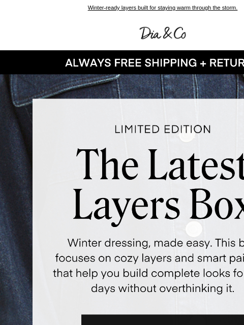 dia newsletter: RE: Blizzard-Ready Layers ❄️