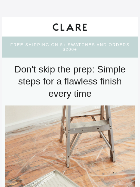 clare newsletter: Avoid these paint prep fails (your walls will than...