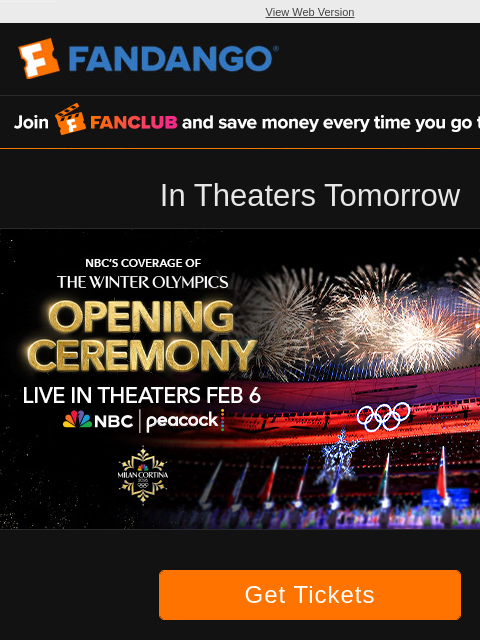 fandango newsletter: Kick off the Winter Olympics