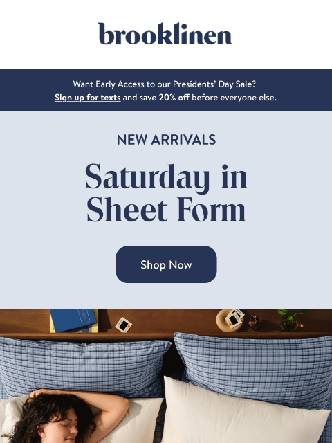 brooklinen newsletter: Our Softest Sheets are SELLING FAST