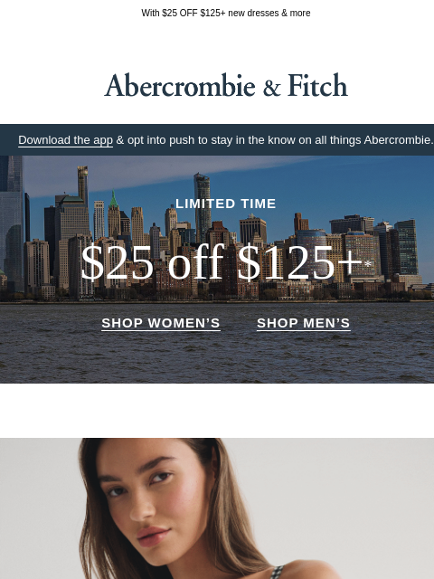 abercrombie newsletter: ENTER A FLOW STATE →