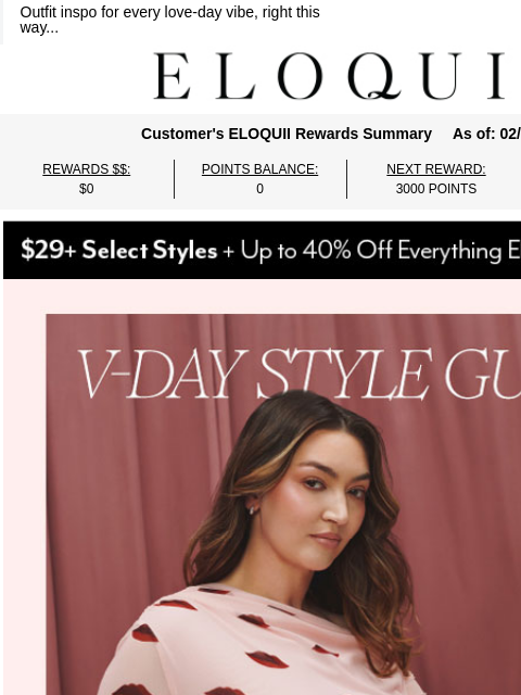 eloquii newsletter: ELOQUII x MAC Cosmetics: V-Day lookbook 💞​