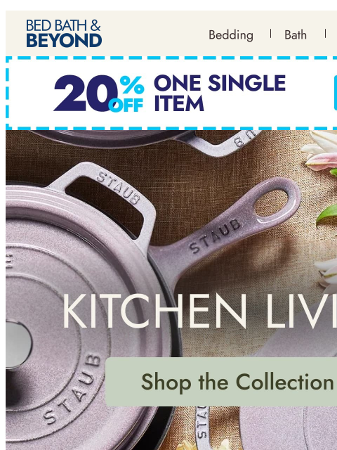 bedbathandbeyond newsletter: Set the table, start the moment 🍽️