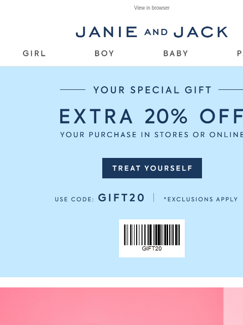 janieandjack newsletter: Just added to sale...