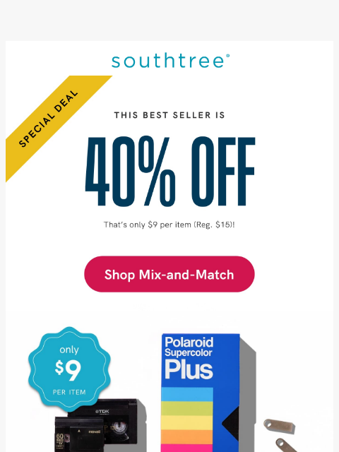 southtree newsletter: This one's too good to pass up...