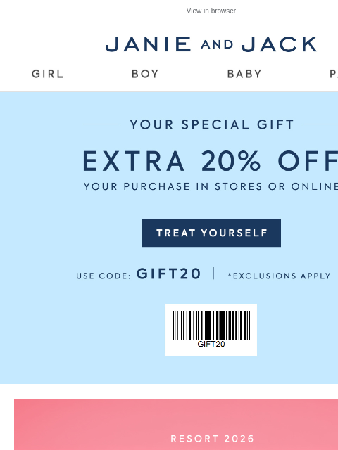 janieandjack newsletter: New to sale: the must-have spring jacket