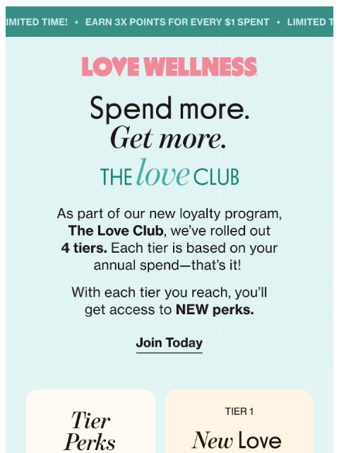 lovewellness newsletter: Commit to wellness. Get rewarded.