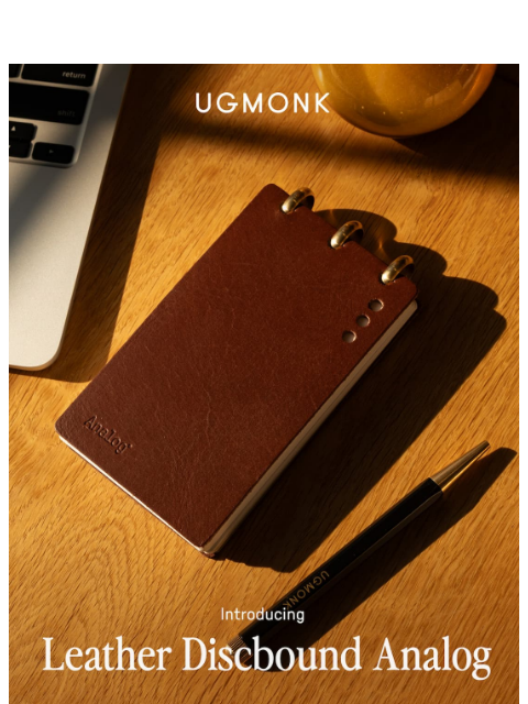 ugmonk newsletter: ✨ New: Leather Discbound Analog