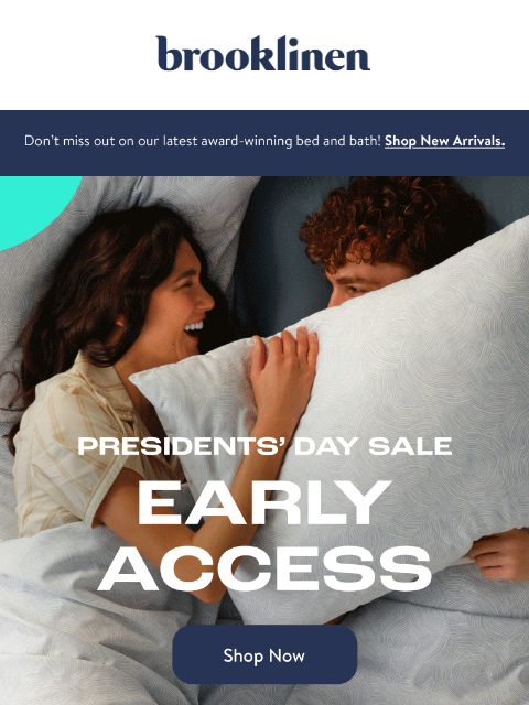 brooklinen newsletter: Exclusive Early Access: Shop our Sale now!