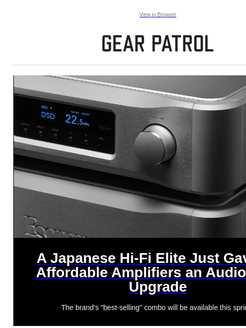 gearpatrol newsletter: Some High-Level Japanese Hi-Fi Gear Just Got Even ...