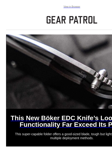 gearpatrol newsletter: This New EDC Pocket Knife Costs Way Less than It S...