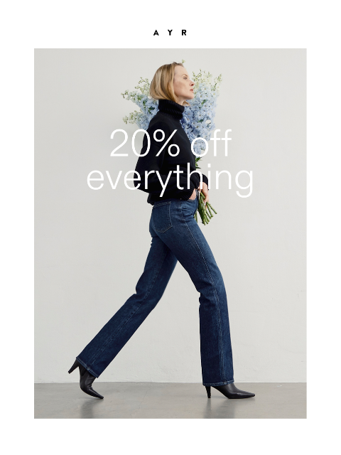 ayr newsletter: everything’s on sale