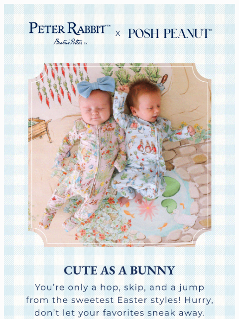 poshpeanut newsletter: 🐇🌸 Hop into the World of Peter Rabbit™
