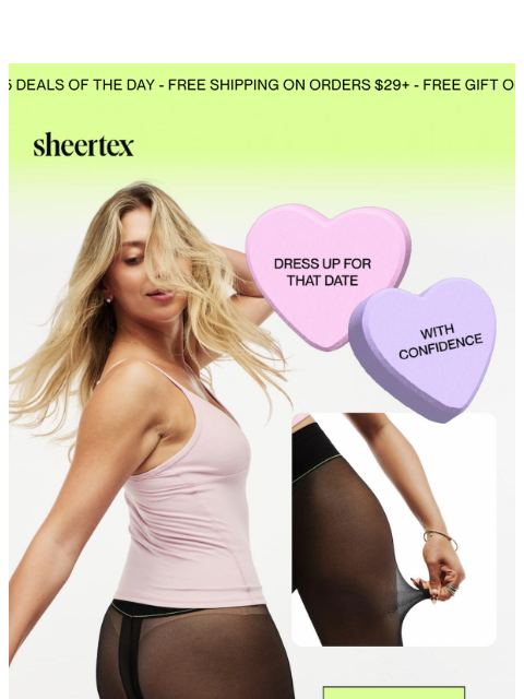 sheertex newsletter: Get Date Ready with Our $35 Deals 🖤