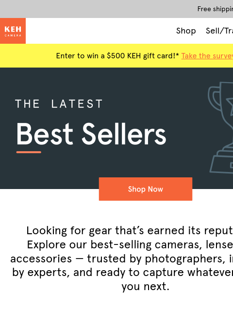 keh newsletter: Shop the gear everyone's loving 📸 🧡