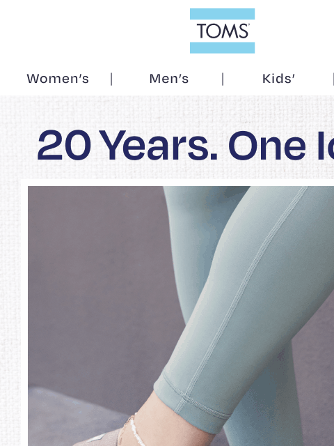 toms newsletter: Starts Now—20% Off Classic Alpargatas