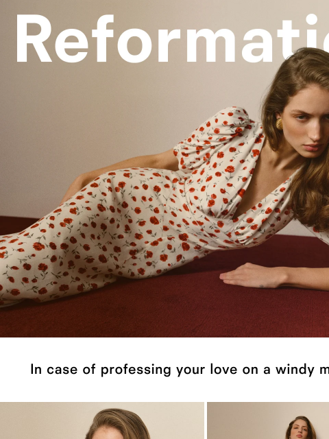 thereformation newsletter: UPCOMING ROMANCE