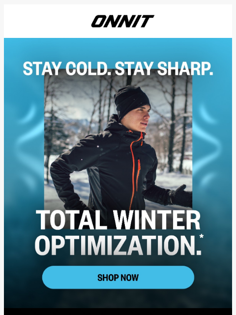 onnit newsletter: Cold weather. Full power.