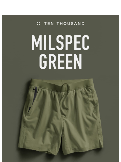 tenthousand newsletter: New Drop: Milspec Green Interval