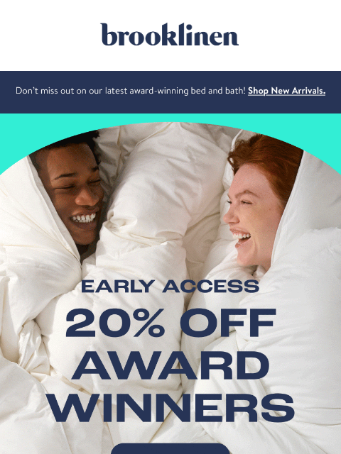 brooklinen newsletter: EARLY ACCESS, Savings & The Pursuit of Coziness