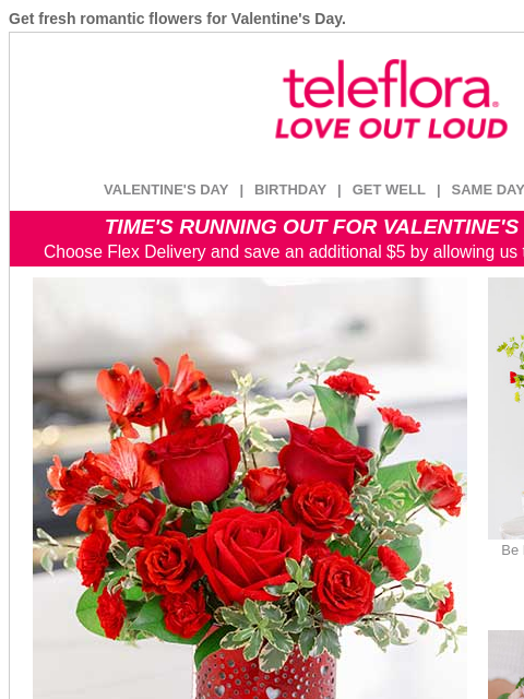 teleflora newsletter: Ending Soon ⌛ Use Your [$15.19] Credit Now