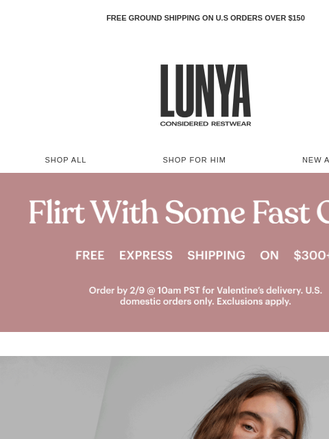 lunya newsletter: ELEVATED SOFTNESS